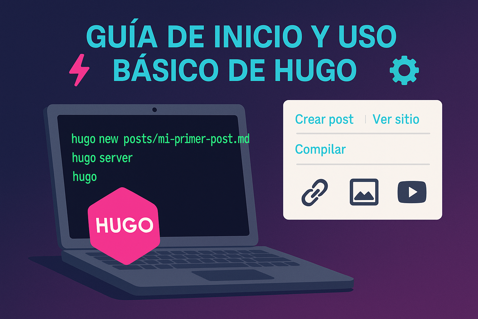 Imagen de Guía de Inicio y Uso Básico de Hugo